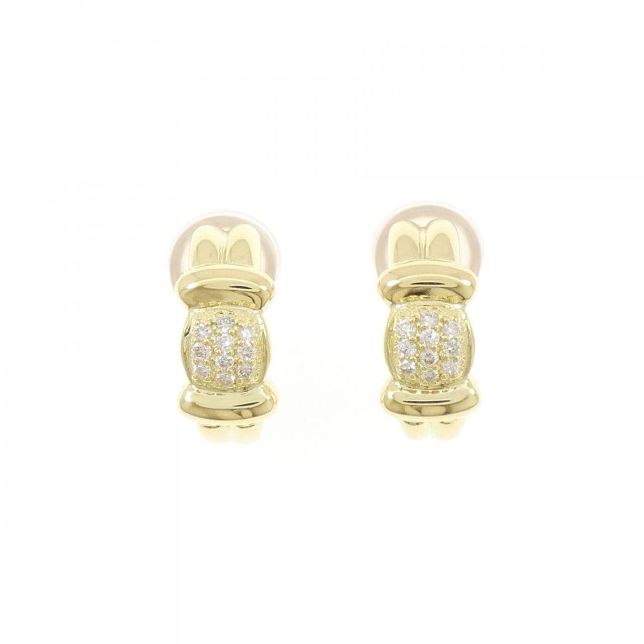 K18YG鑽石耳環/耳夹0.20CT