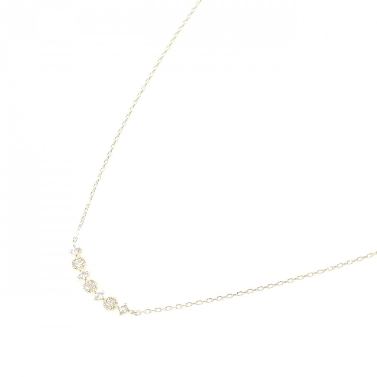 【リメイク】K10YG ダイヤモンド ネックレス 0.10CT