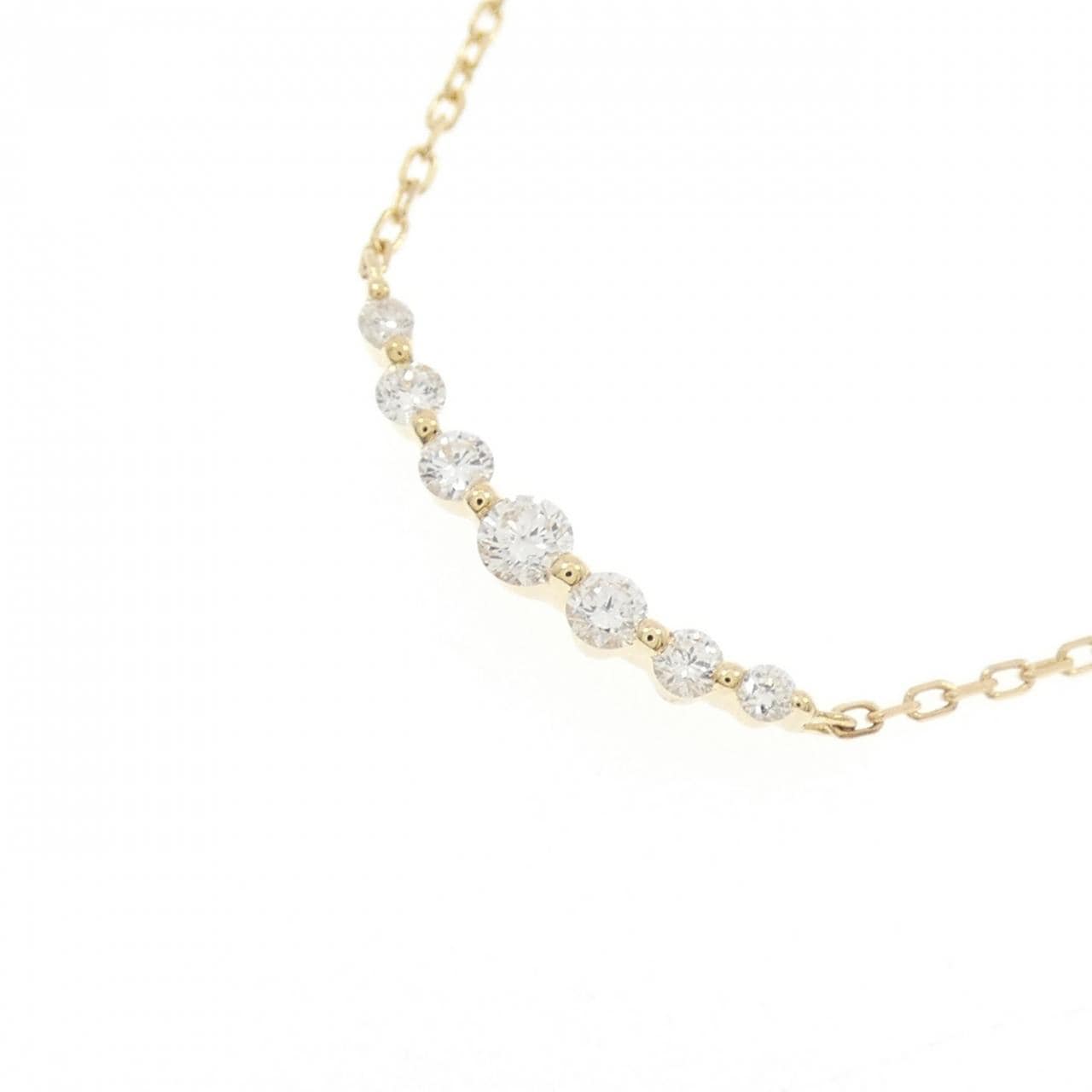 アガット ダイヤモンド ネックレス 0.1CT