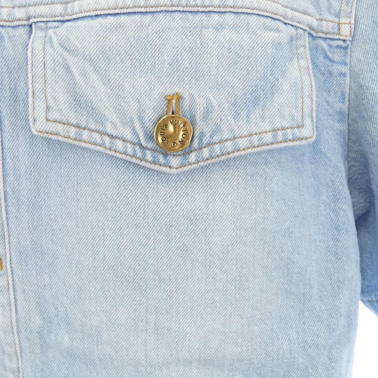 ルイヴィトン LOUIS VUITTON デニムショートスリーブシャツ HLS50WEU6 S／Sシャツ