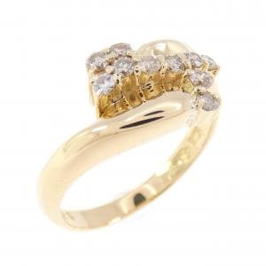 K18YG ダイヤモンド リング 0.25CT