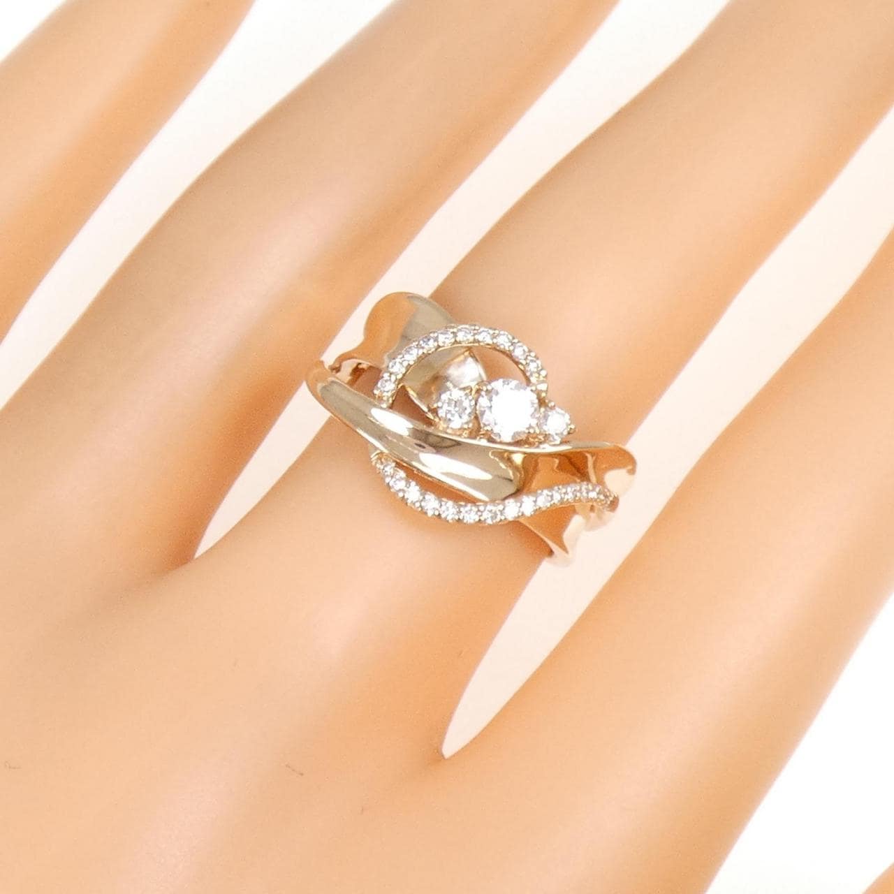 K18PG ダイヤモンド リング 0.20CT