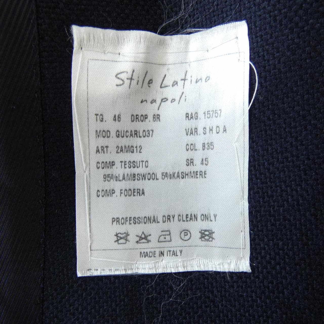 スティレラティーノ STILE LATINO NAPOLI ジャケット