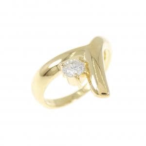 K18YG ダイヤモンド ピンキーリング 0.11CT
