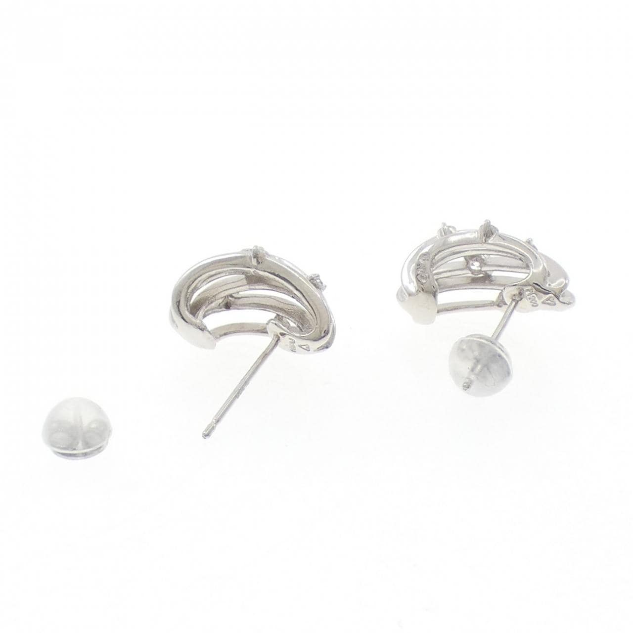 PT900 ダイヤモンド ピアス 0.30CT