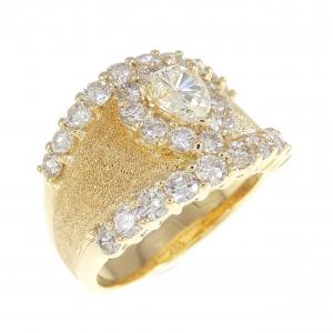 K18YG ダイヤモンド リング 1.90CT