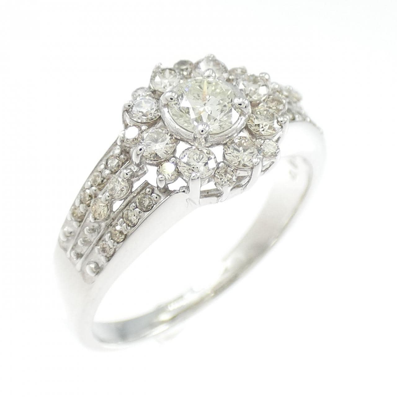 K18WG ダイヤモンド リング 0.50CT