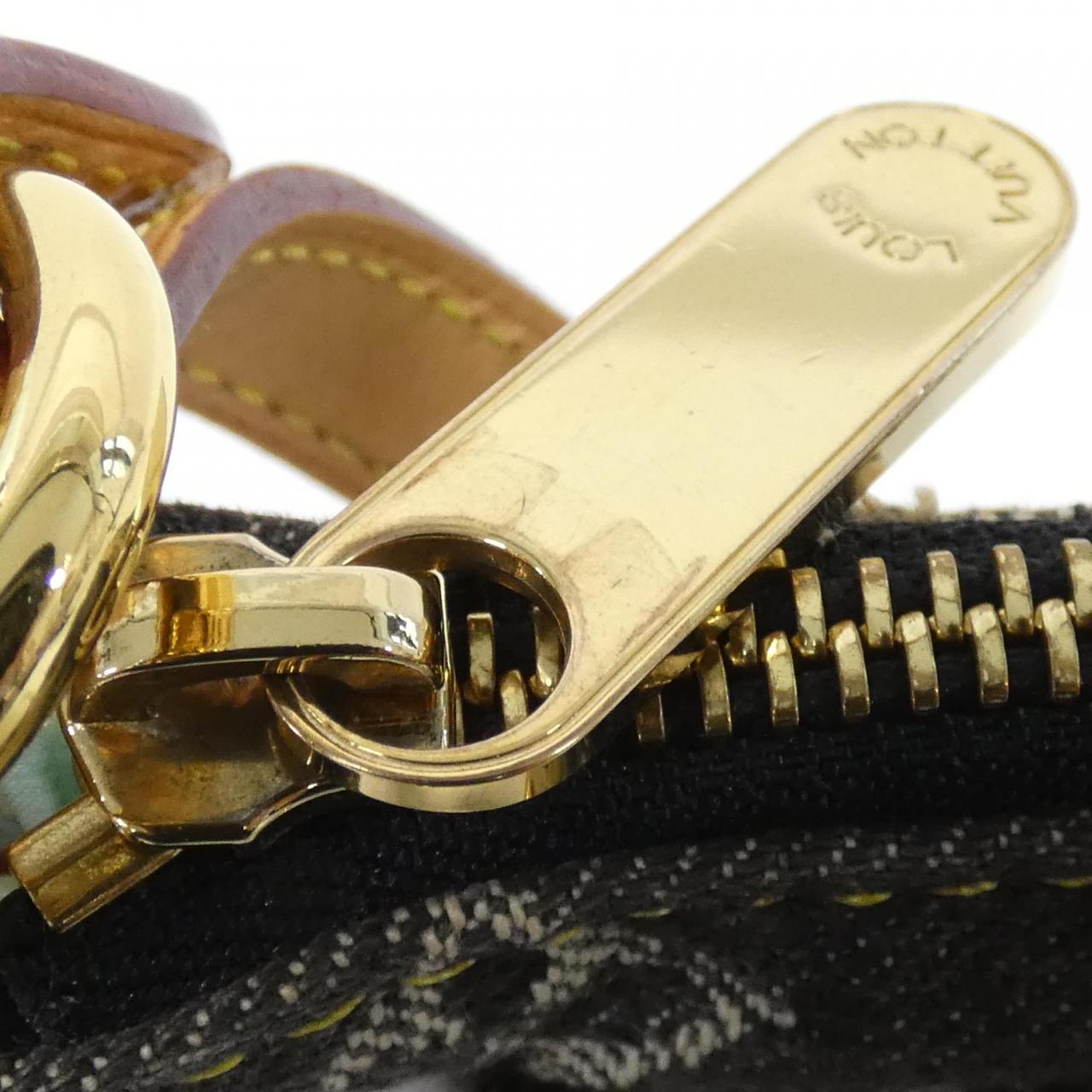 ルイヴィトン モノグラム デニム パッチワーク パウチィ M95383 ショルダーバッグ