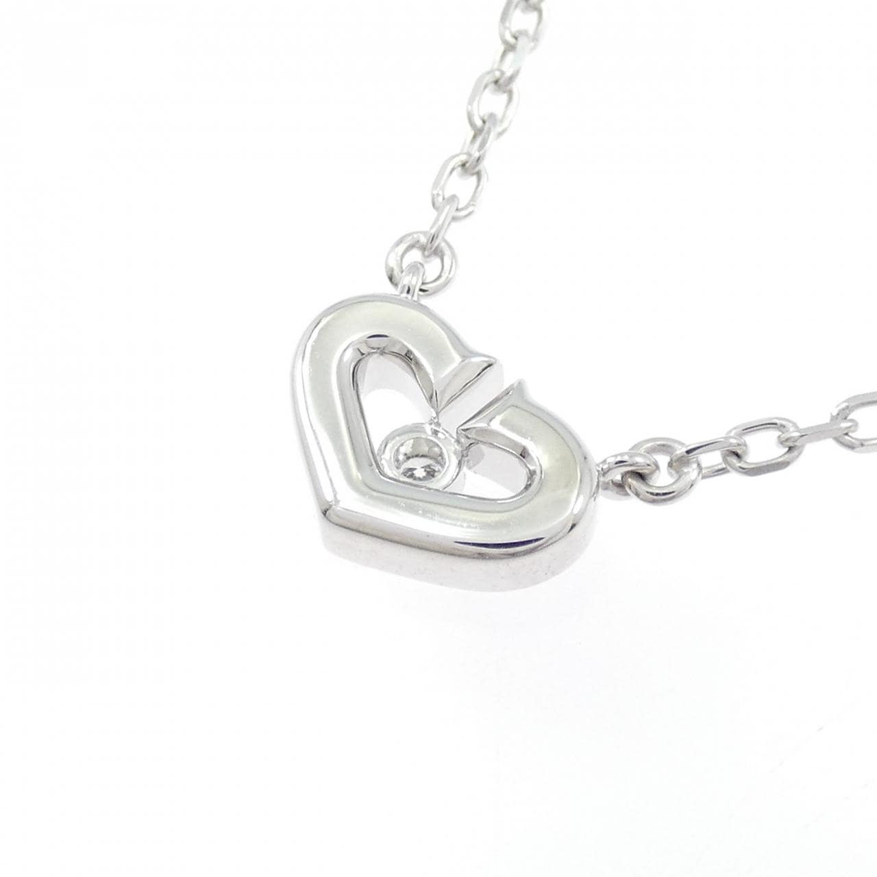 カルティエ Cハート ネックレス