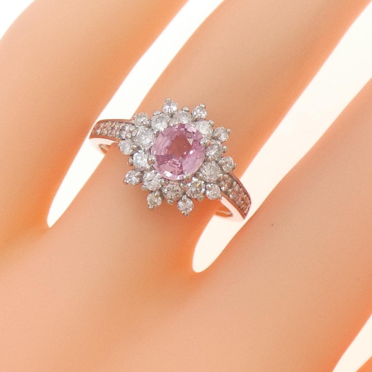 PT サファイヤ リング 0.621CT