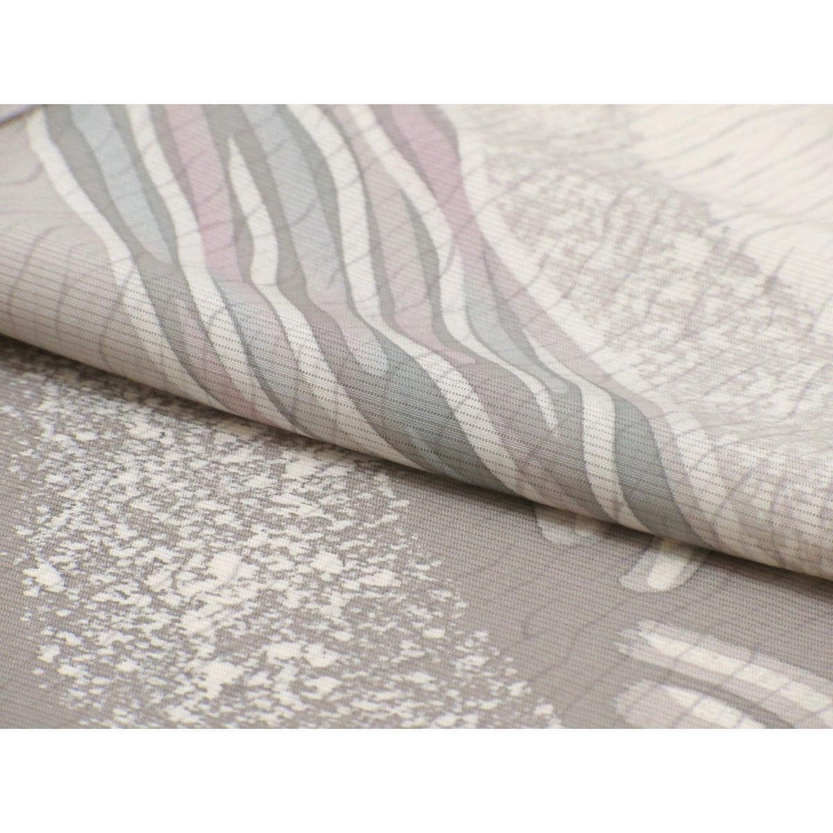 【未使用品】単衣　駒絽訪問着　友禅加工