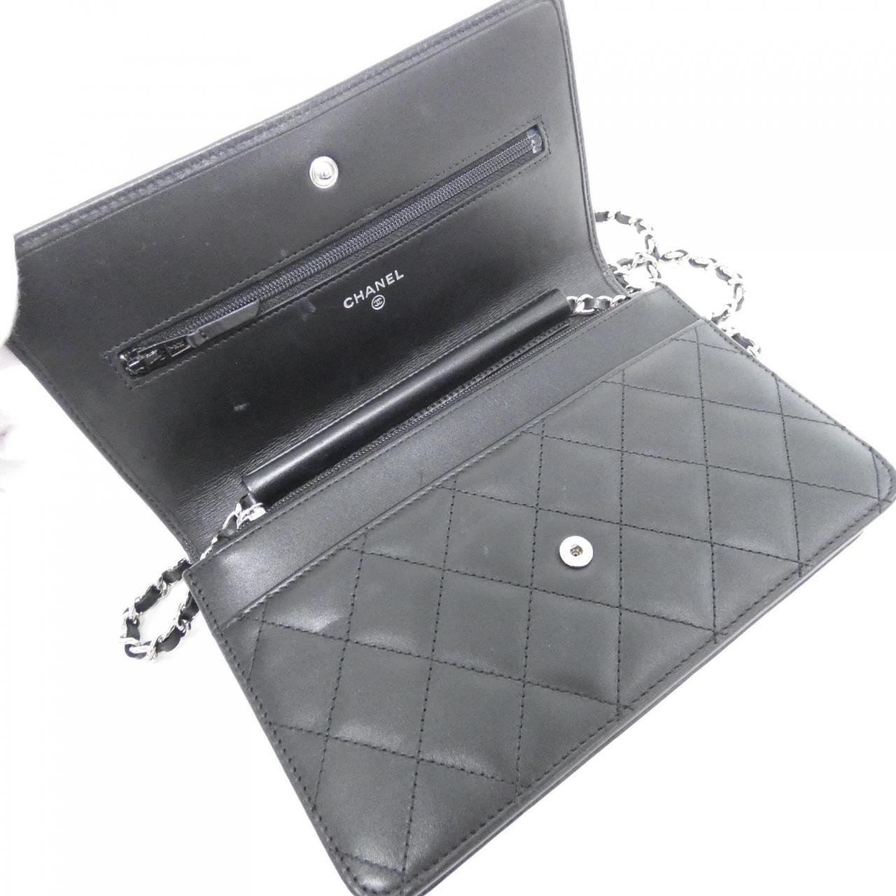 シャネル カンボン ライン 46646 チェーンウォレット