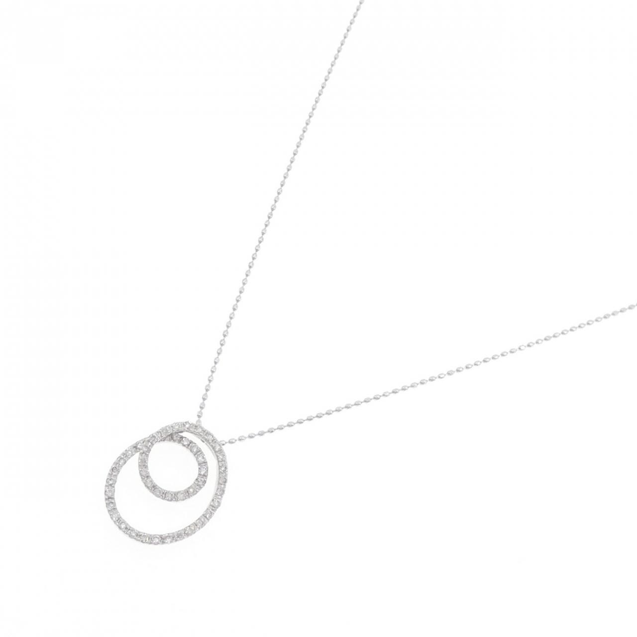 K18WG ダイヤモンド ネックレス 0.28CT