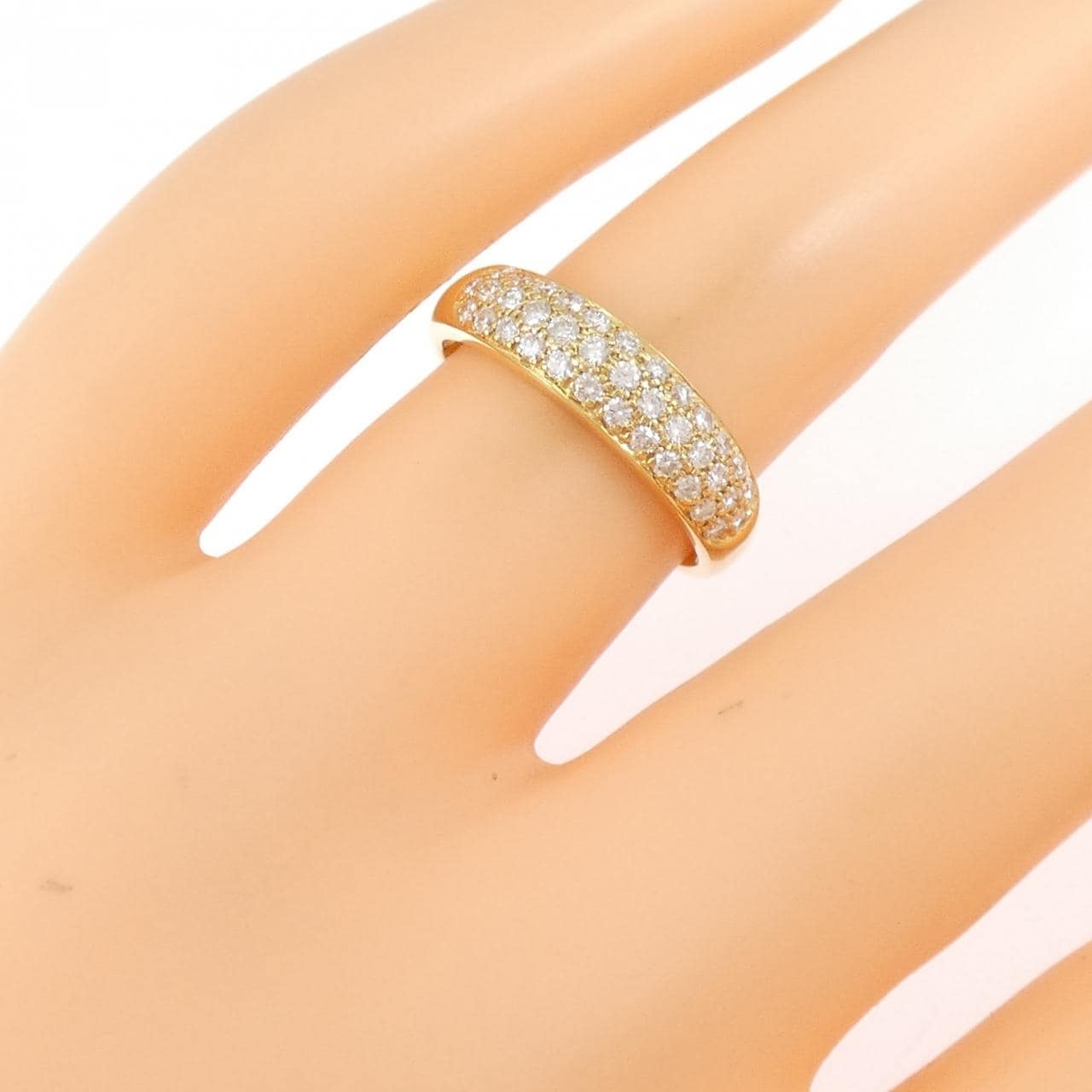 750YG ダイヤモンド リング 0.38CT