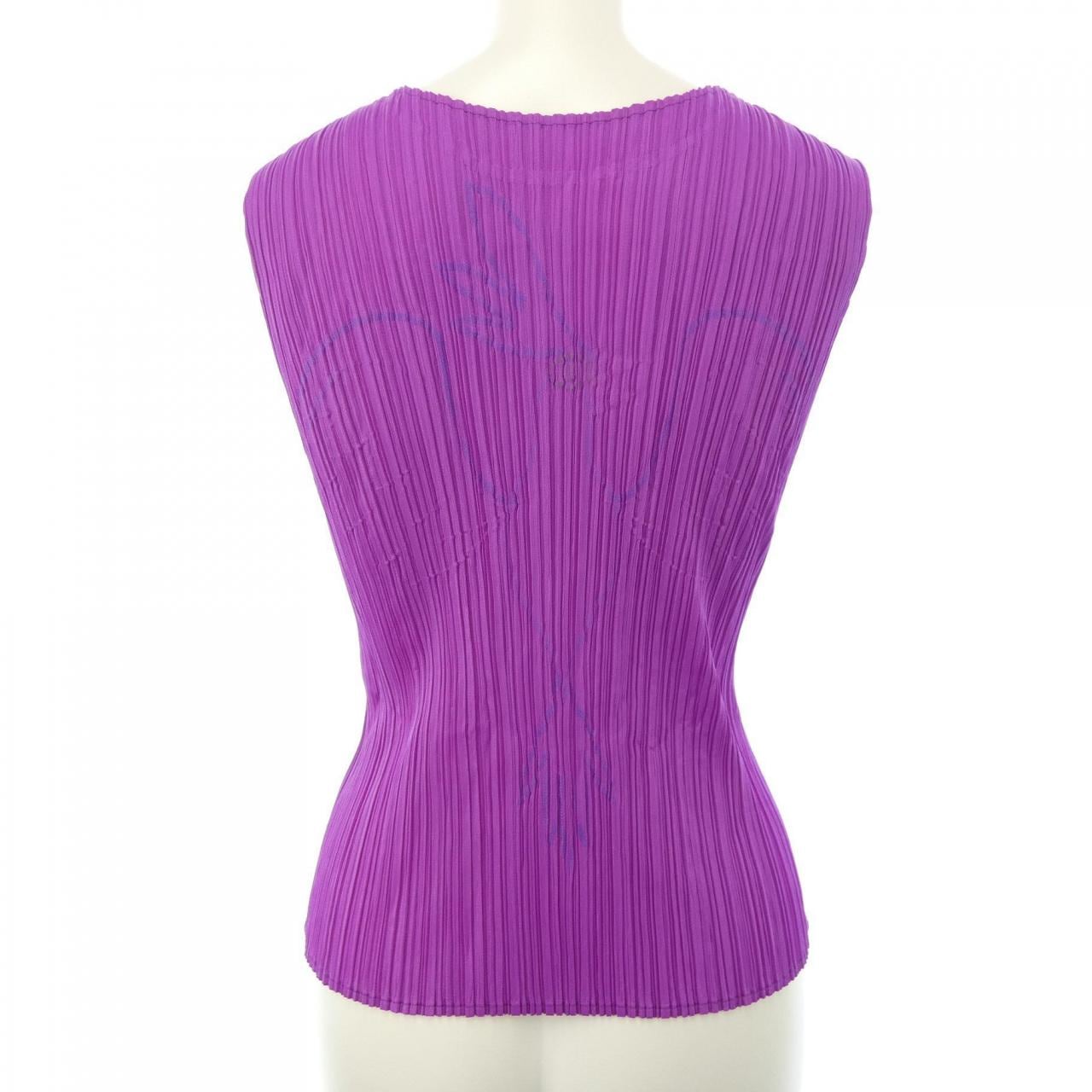 【ヴィンテージ】プリーツプリーズ PLEATS PLEASE 2003 青い鳥 PP33-JK691 7558071 タンクトップ