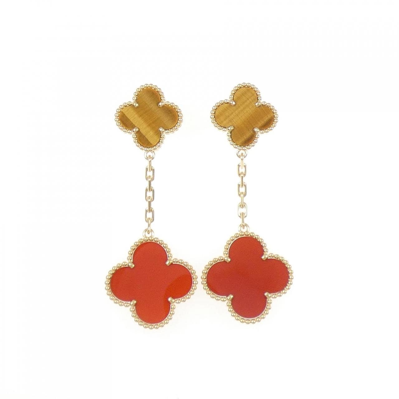 ヴァンクリーフ&アーペル マジックアルハンブラ 2モチーフ ピアス