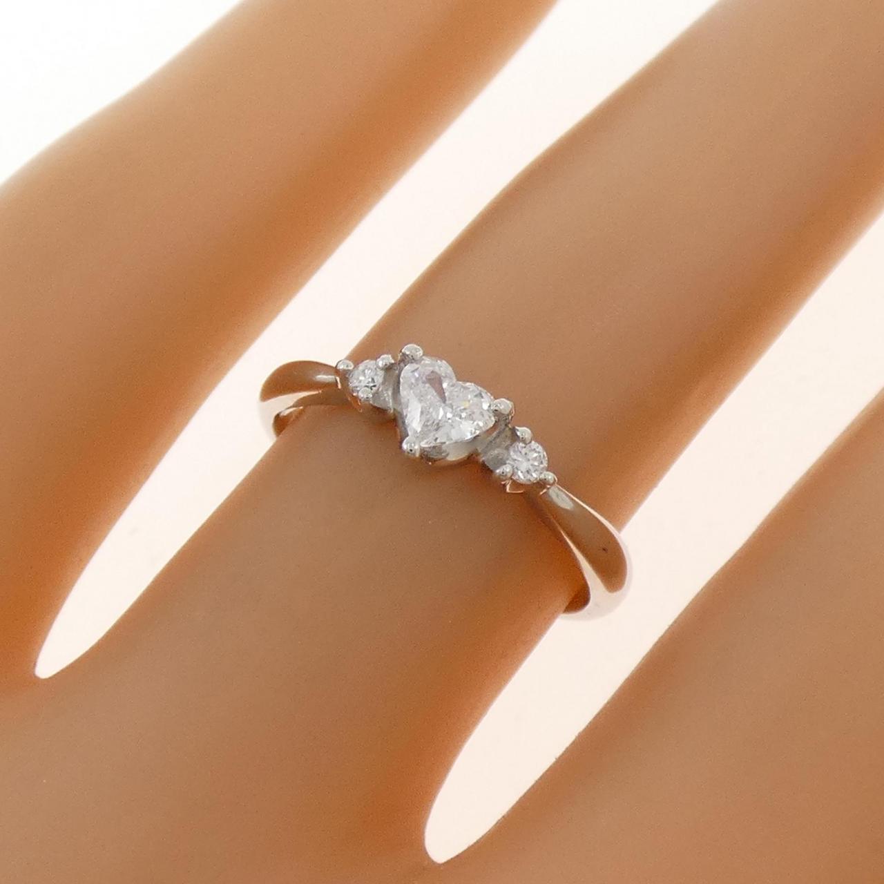 PT900 ハート ダイヤモンド リング 0.20CT