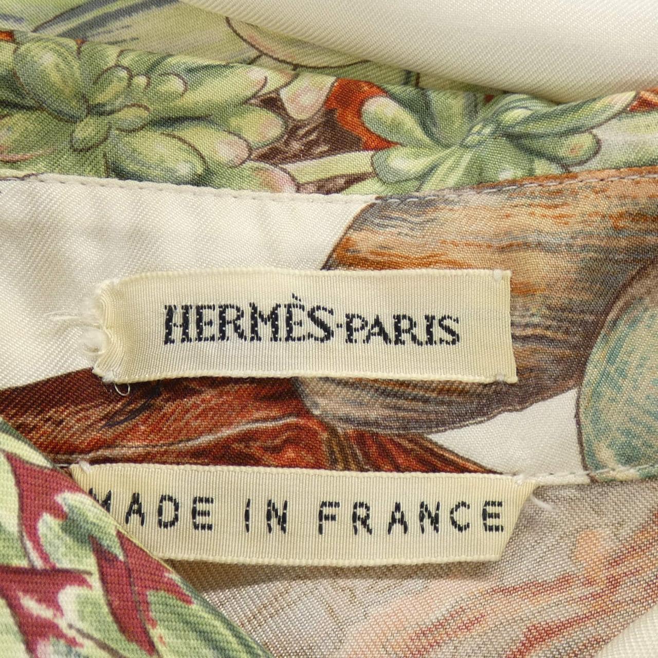 【ヴィンテージ】エルメス HERMES JARDIN SECRET ツイルレーヌ. トップス