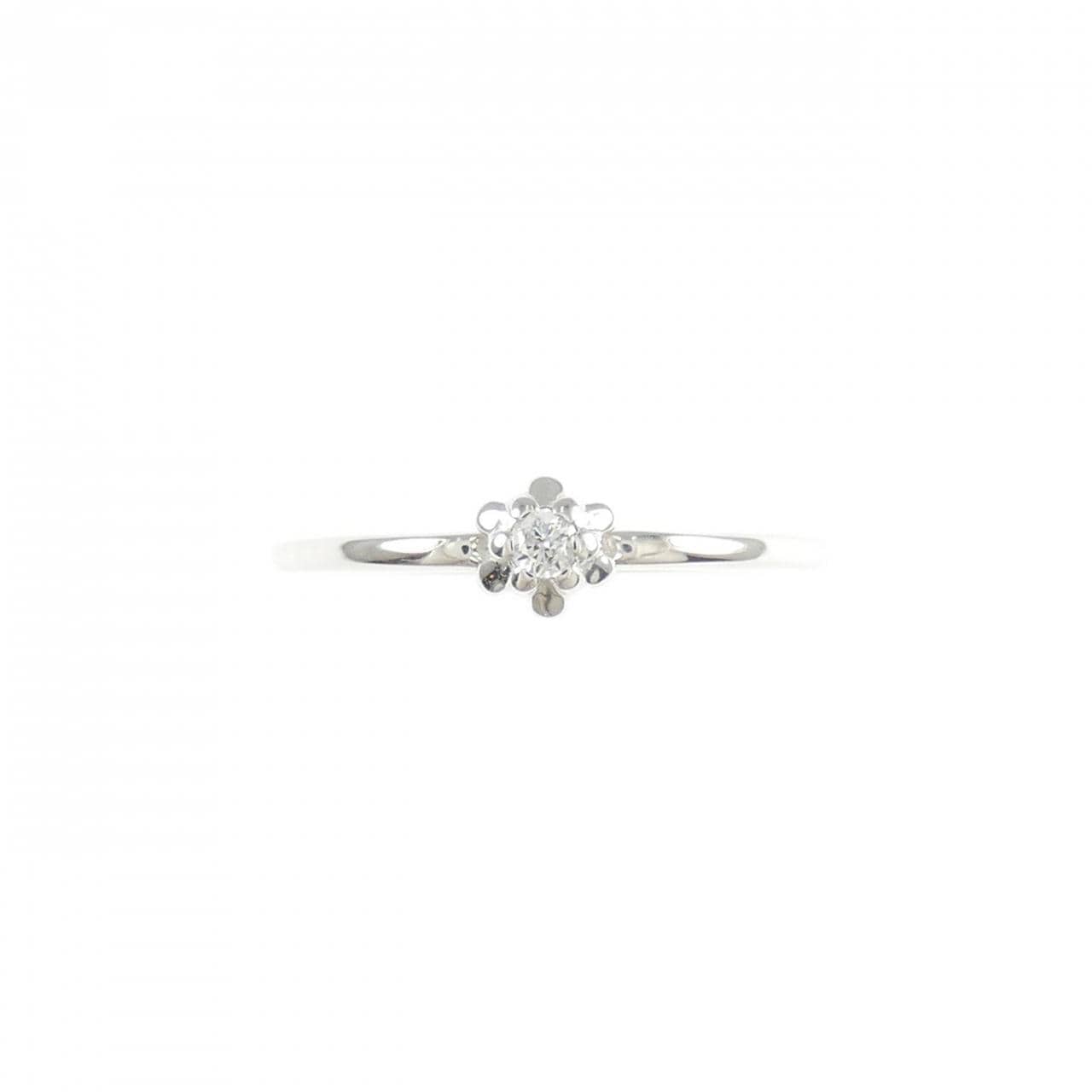 K10WG ダイヤモンド リング 0.03CT