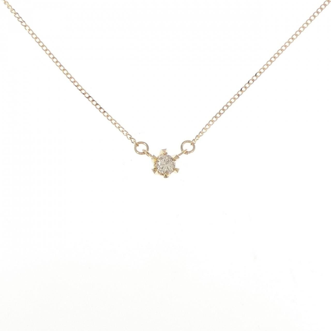 K18YG ダイヤモンド ネックレス 0.10CT