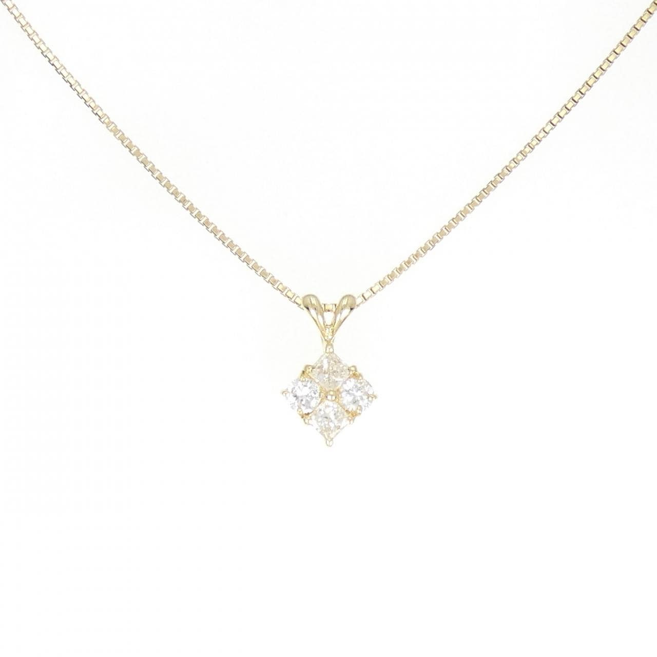K18YG ダイヤモンド ネックレス 0.76CT