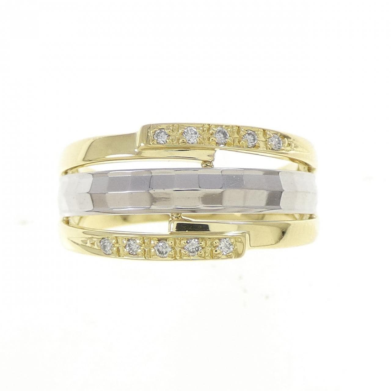 PT900/K18YG ダイヤモンド リング 0.07CT