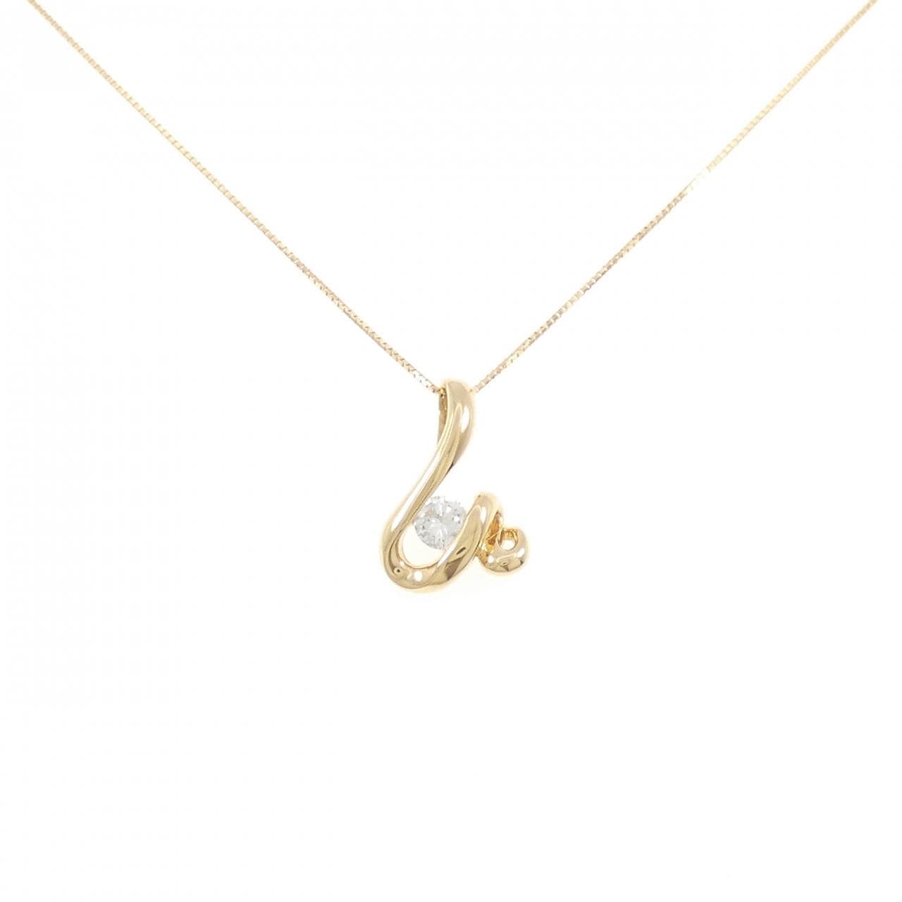 K18YG ダイヤモンド ネックレス 0.34CT