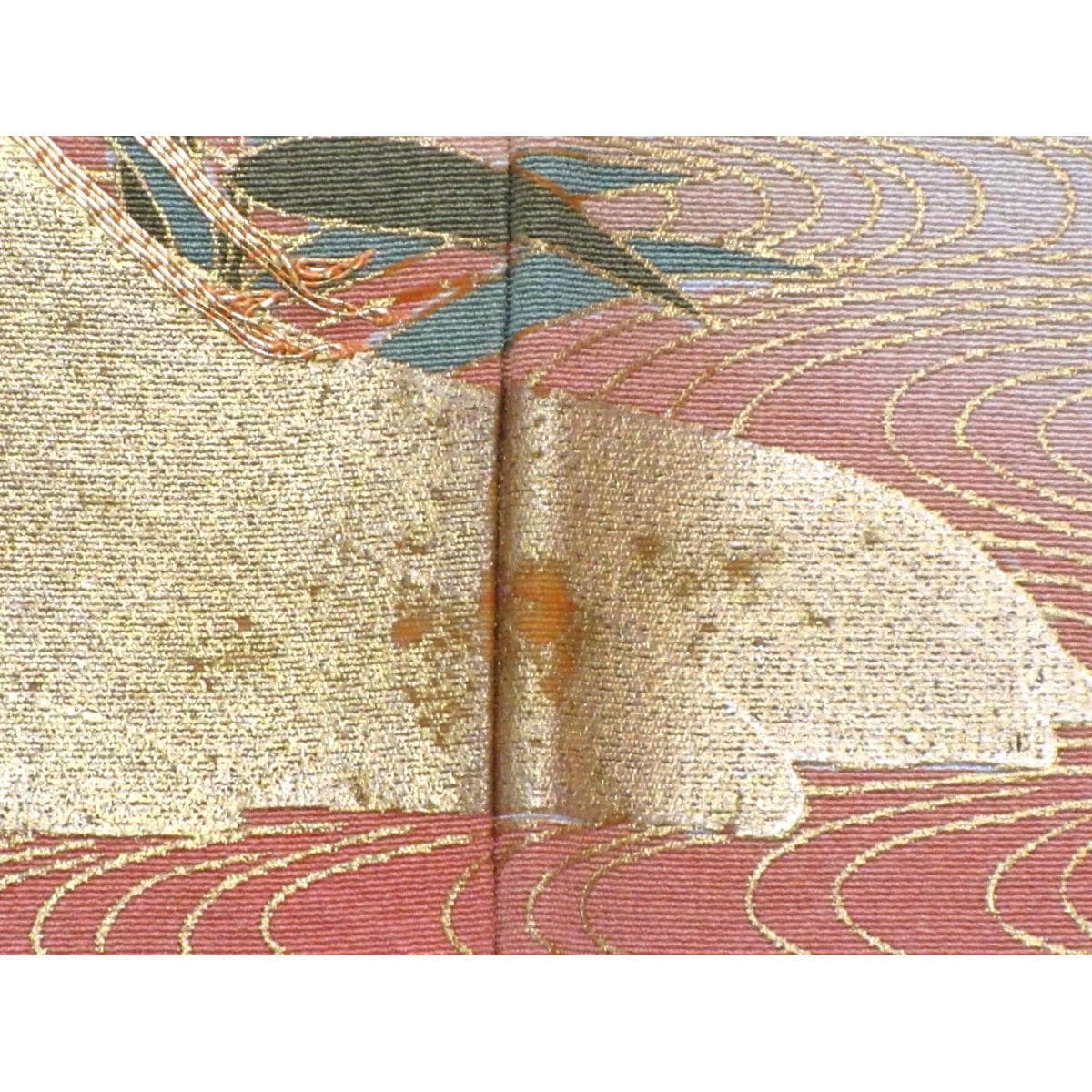 留袖　友禅金彩加工　刺繍入り　蔓柏