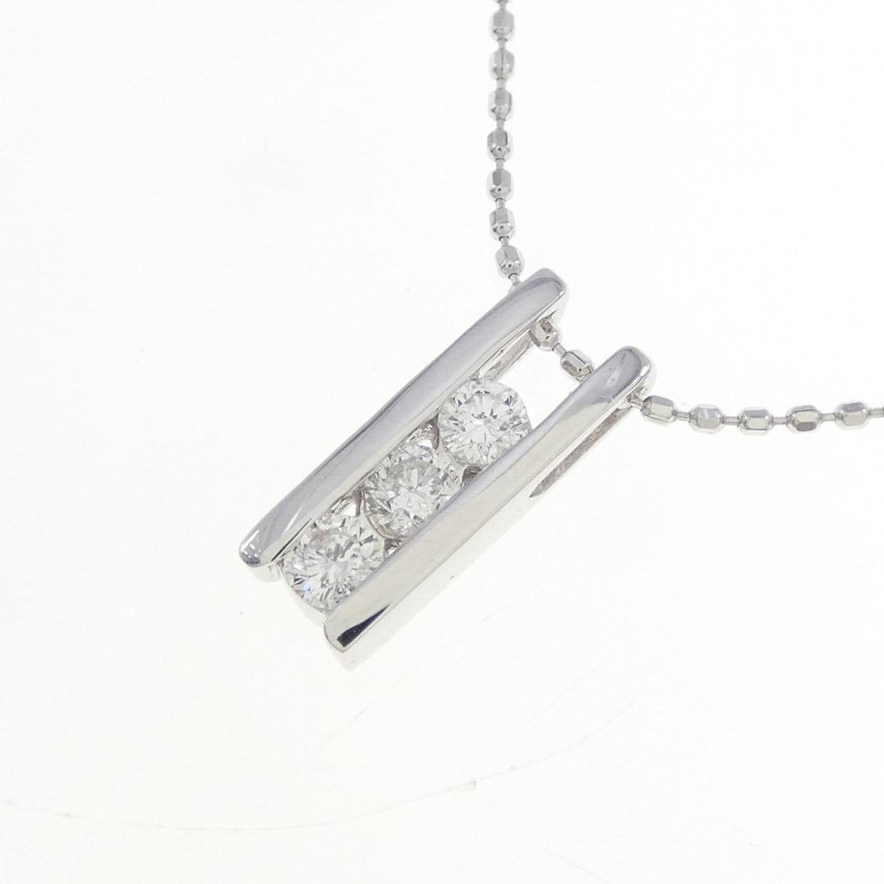 K14WG ダイヤモンド ネックレス 0.20CT