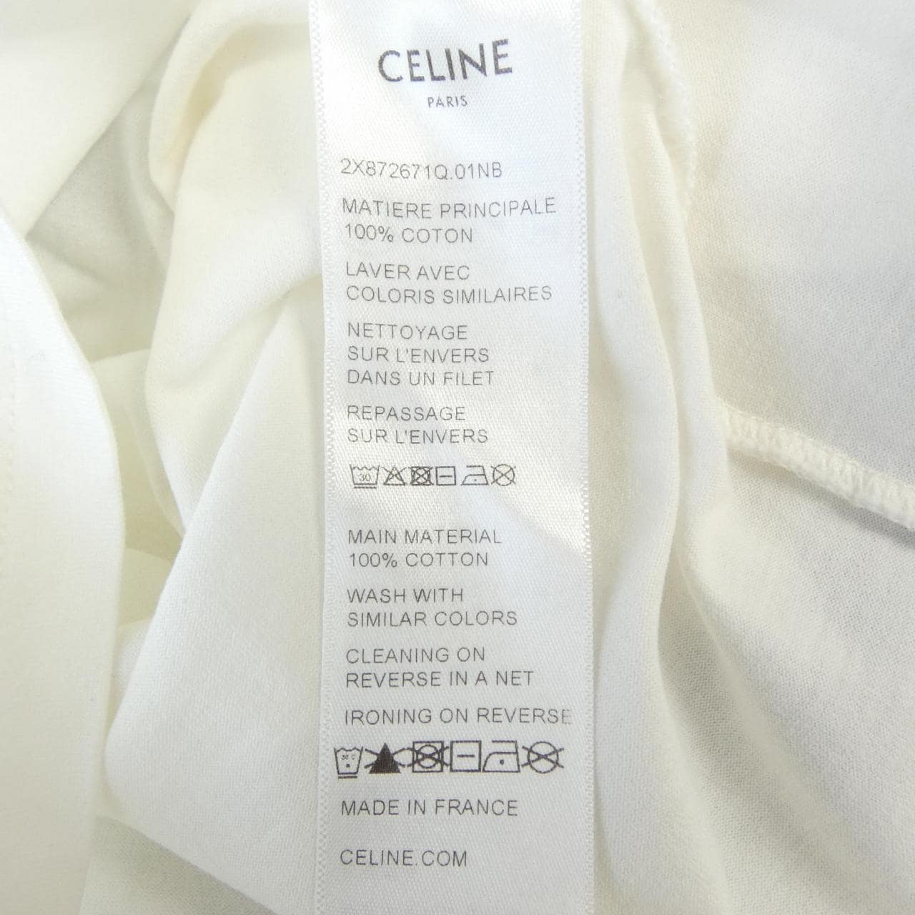 セリーヌ CELINE CELINE PARIS Tシャツ　トリオンフ TRIOMPHE 2X872671Q Tシャツ