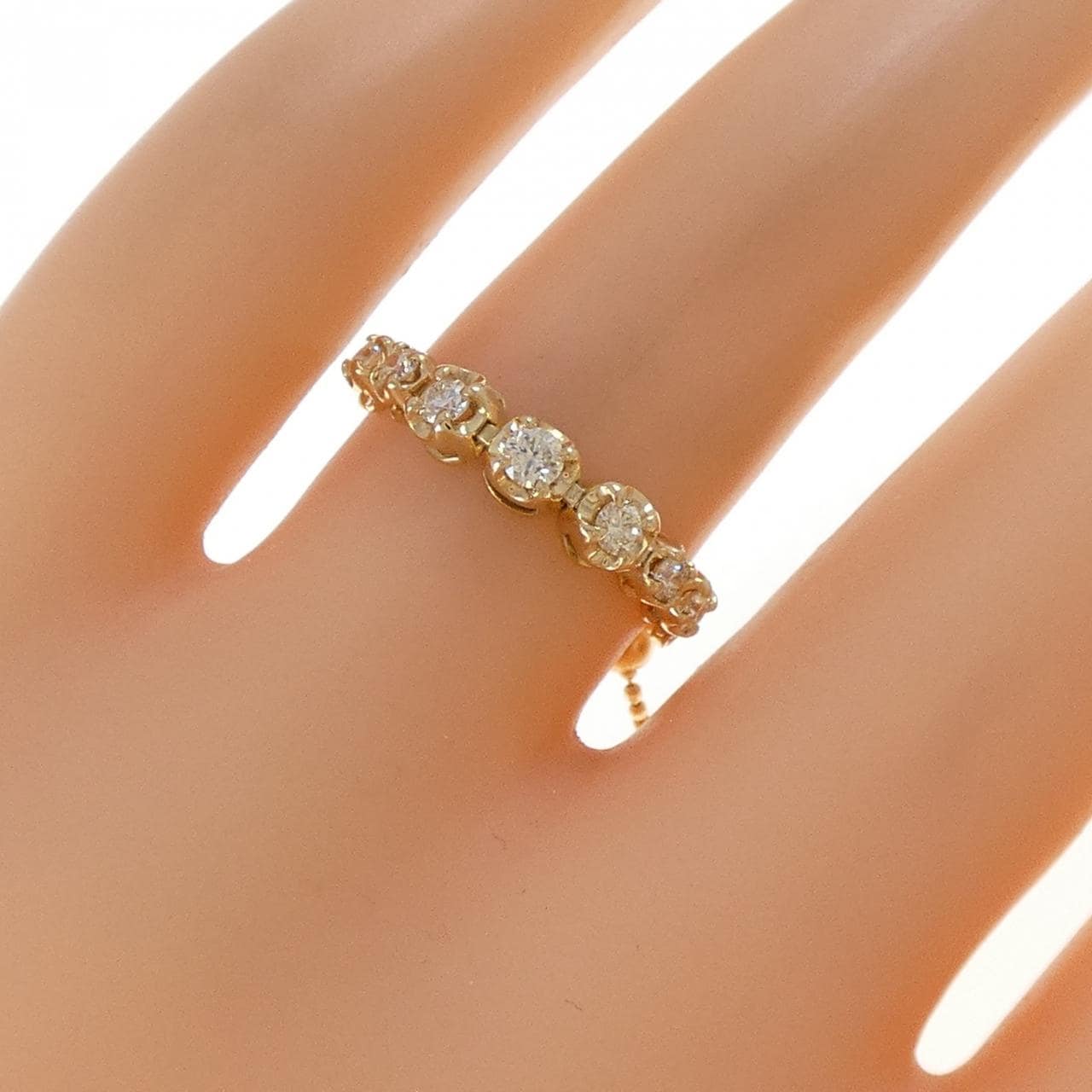 K18YG ダイヤモンド リング 0.35CT