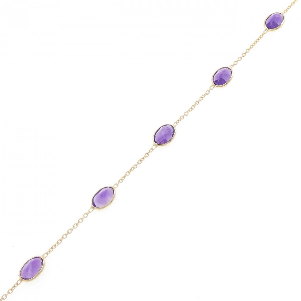 750YG アメジスト ブレスレット