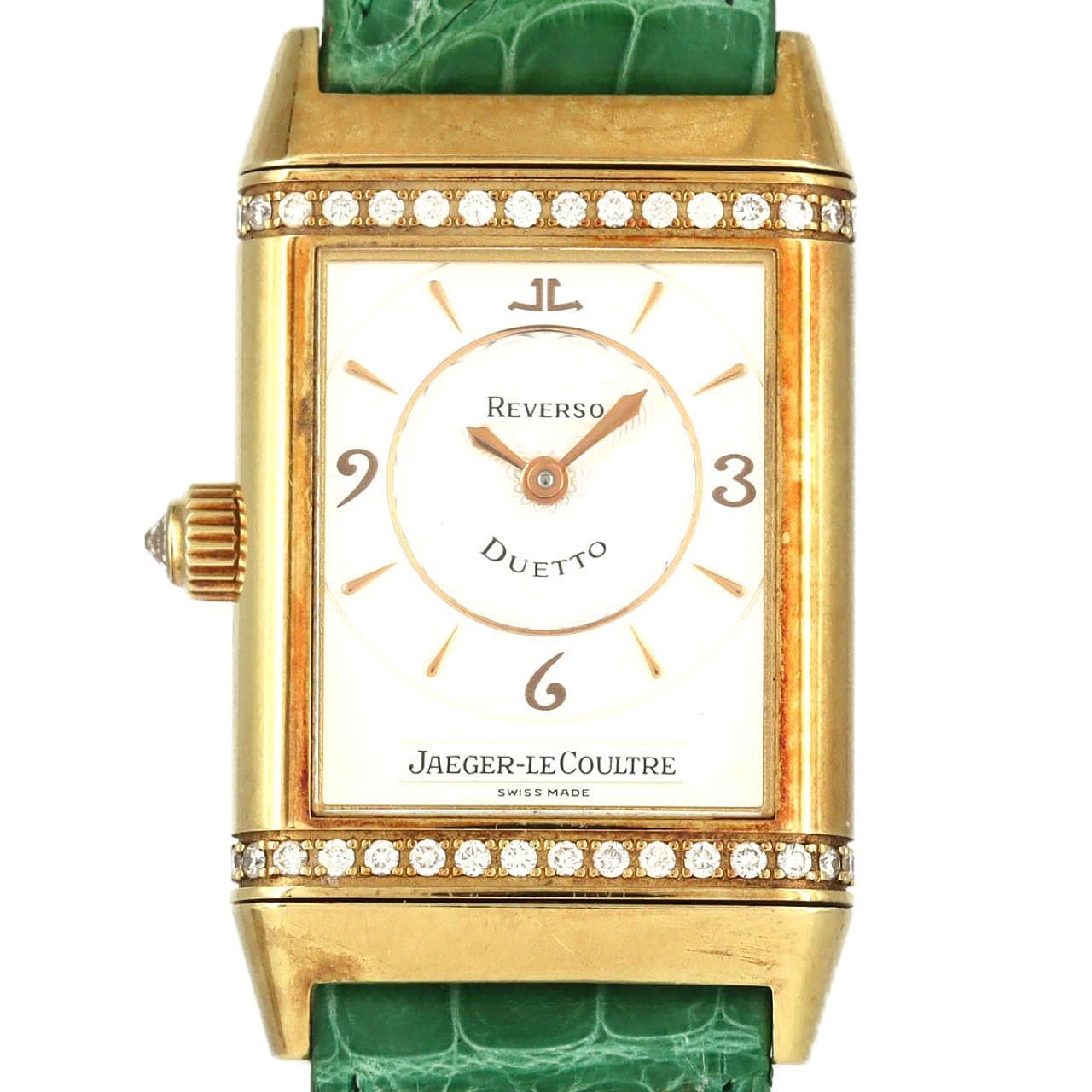 【ノーメンテナンス還元価格】ジャガー･ルクルト レベルソデュエットクラシック YG/D 256.1.75/Q2561420 YG 手巻