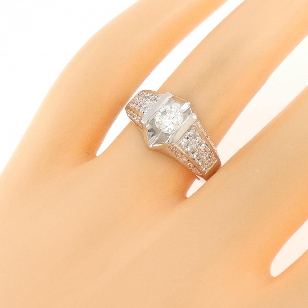 PT900 ダイヤモンド リング 0.406CT