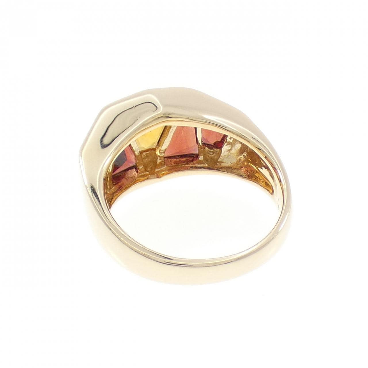 14KYG カラーストーン リング