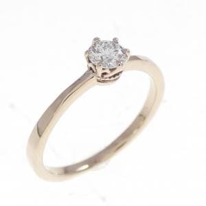 K18PG ダイヤモンド リング 0.209CT D SI1 3EXT H＆C