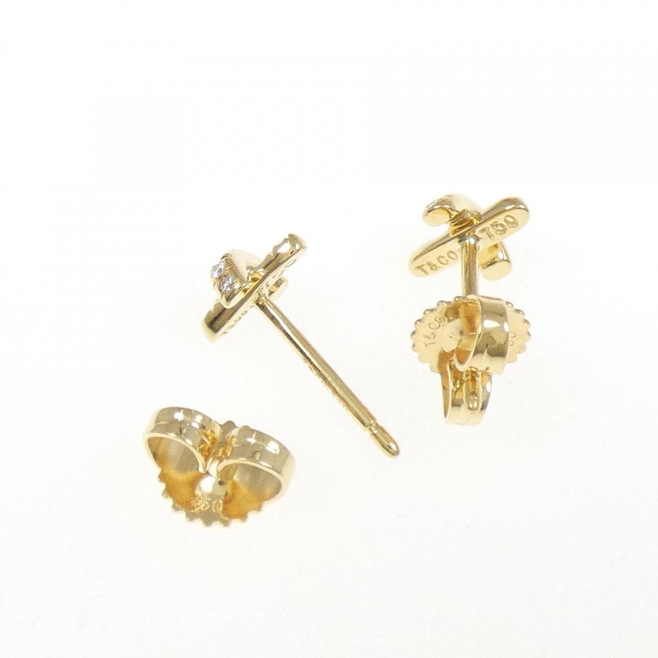 ティファニー クロスステッチ ピアス