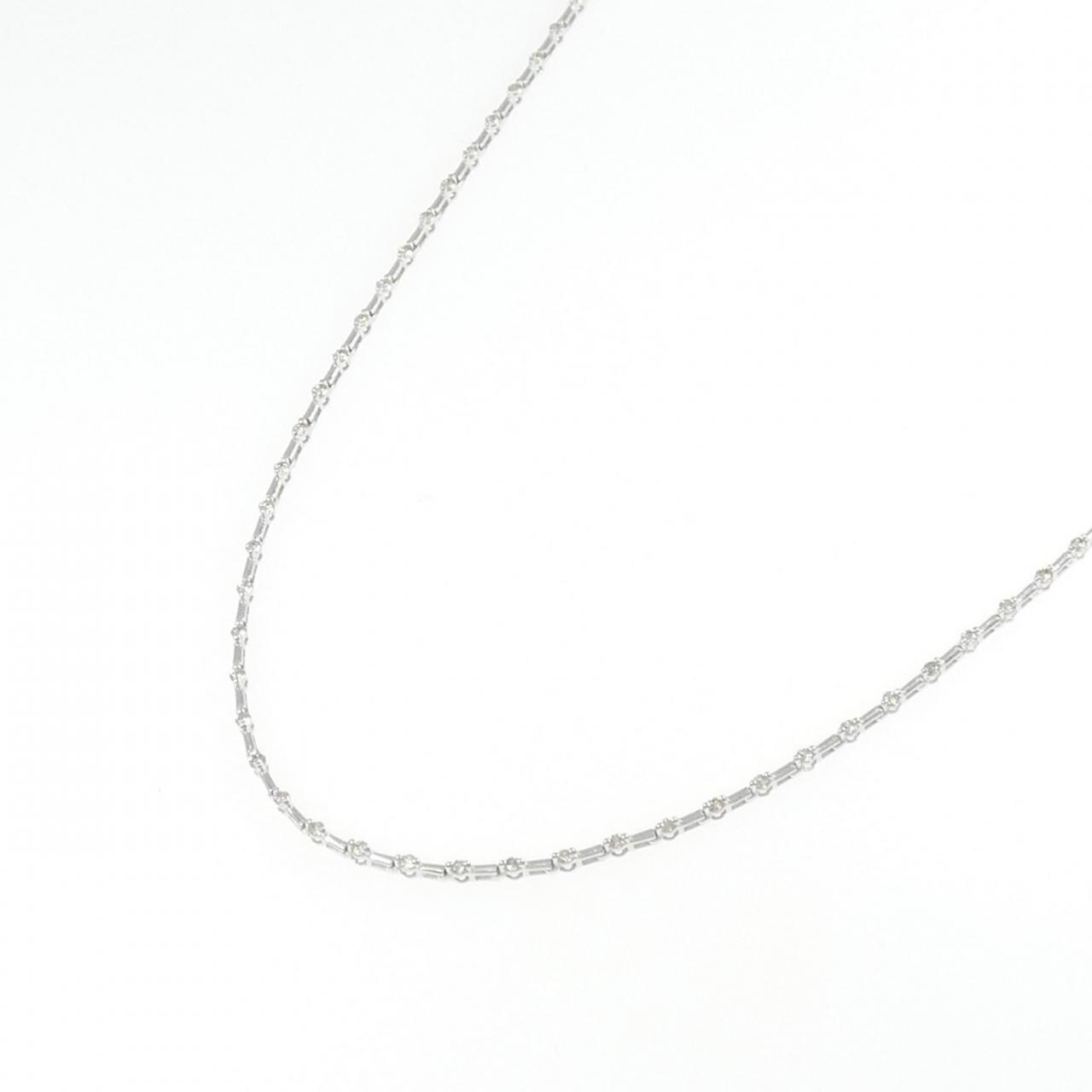 K18WG ダイヤモンド ネックレス 1.00CT