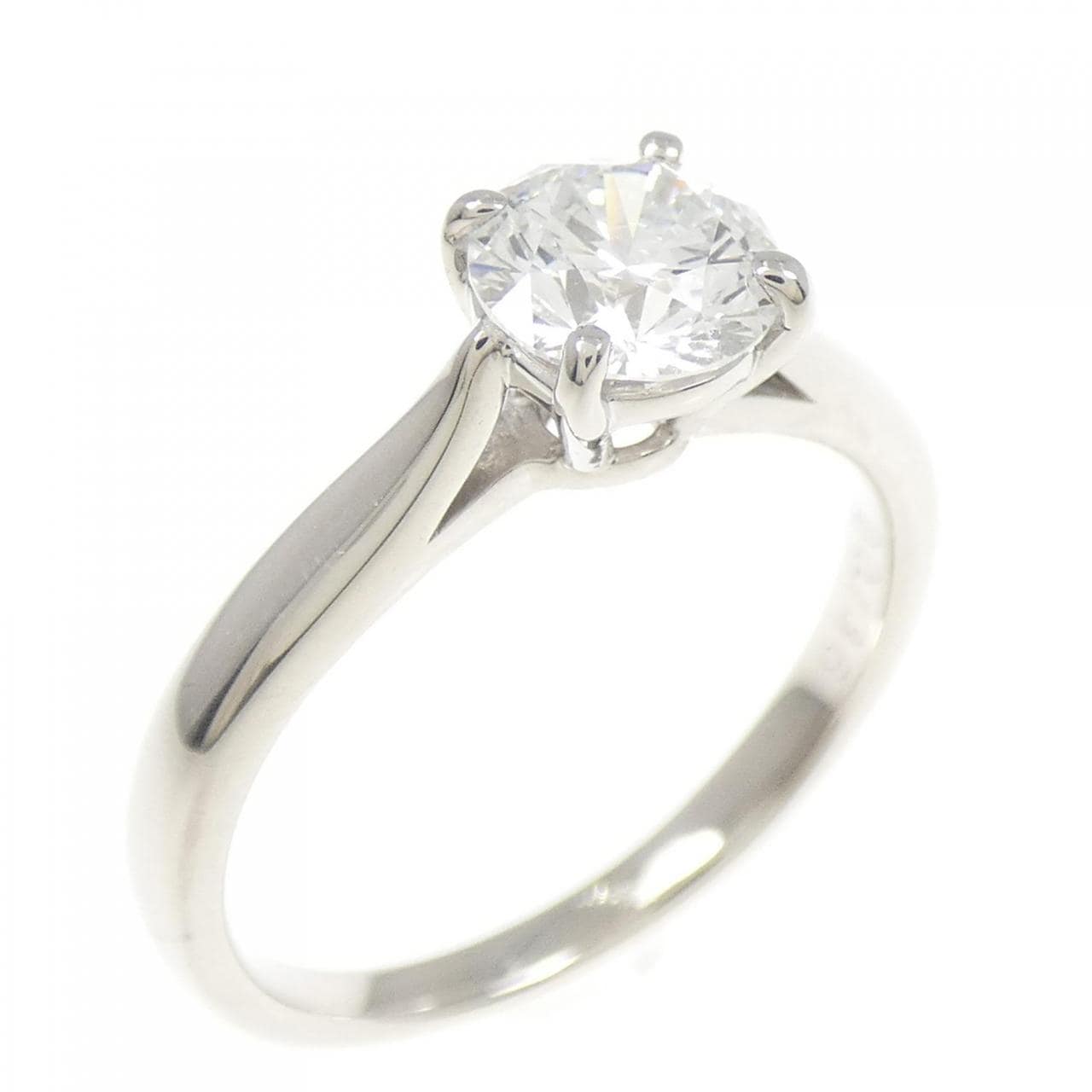 PT900 ソリティア ダイヤモンド リング 0.736CT D VVS2 VG