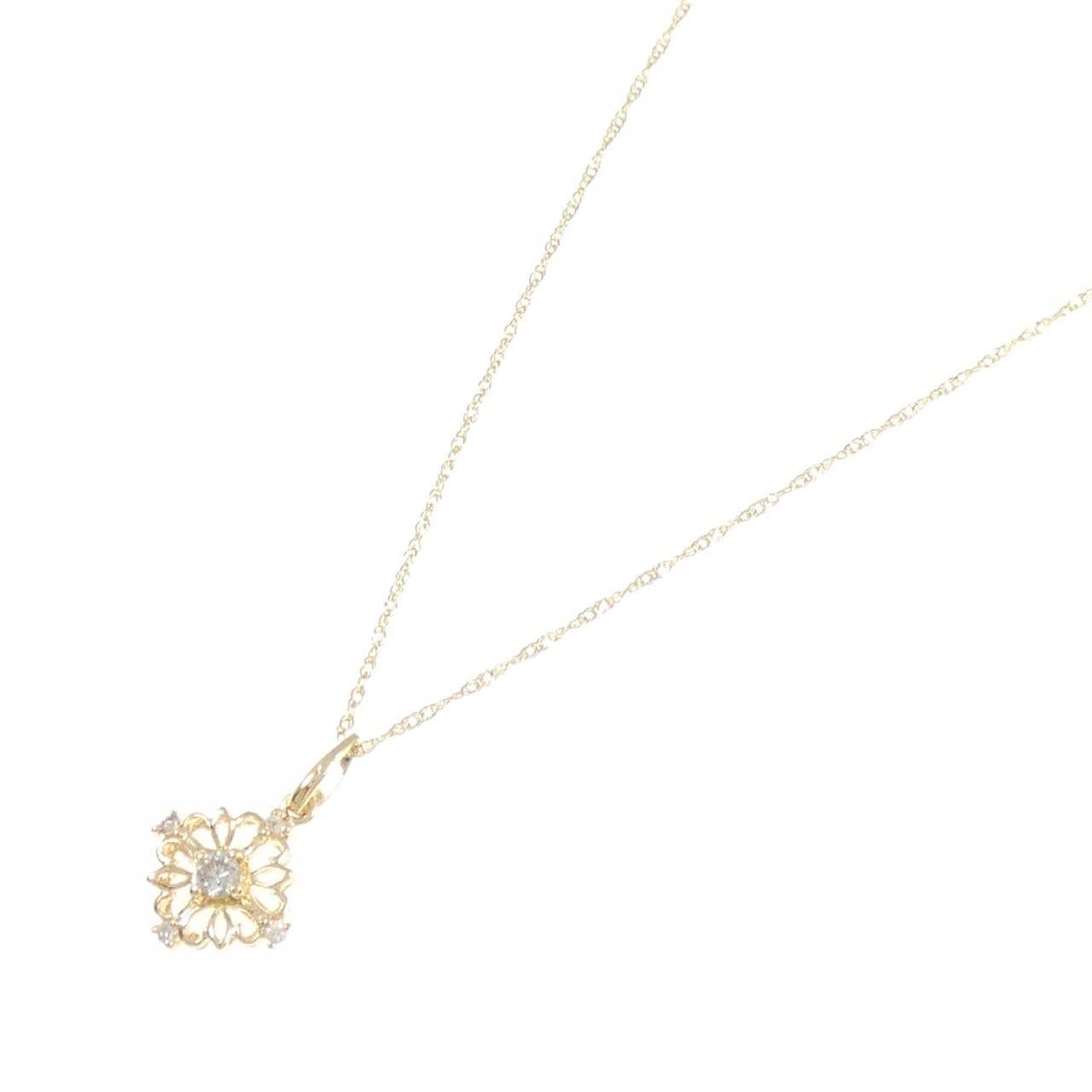 K18YG ダイヤモンド ネックレス 0.10CT