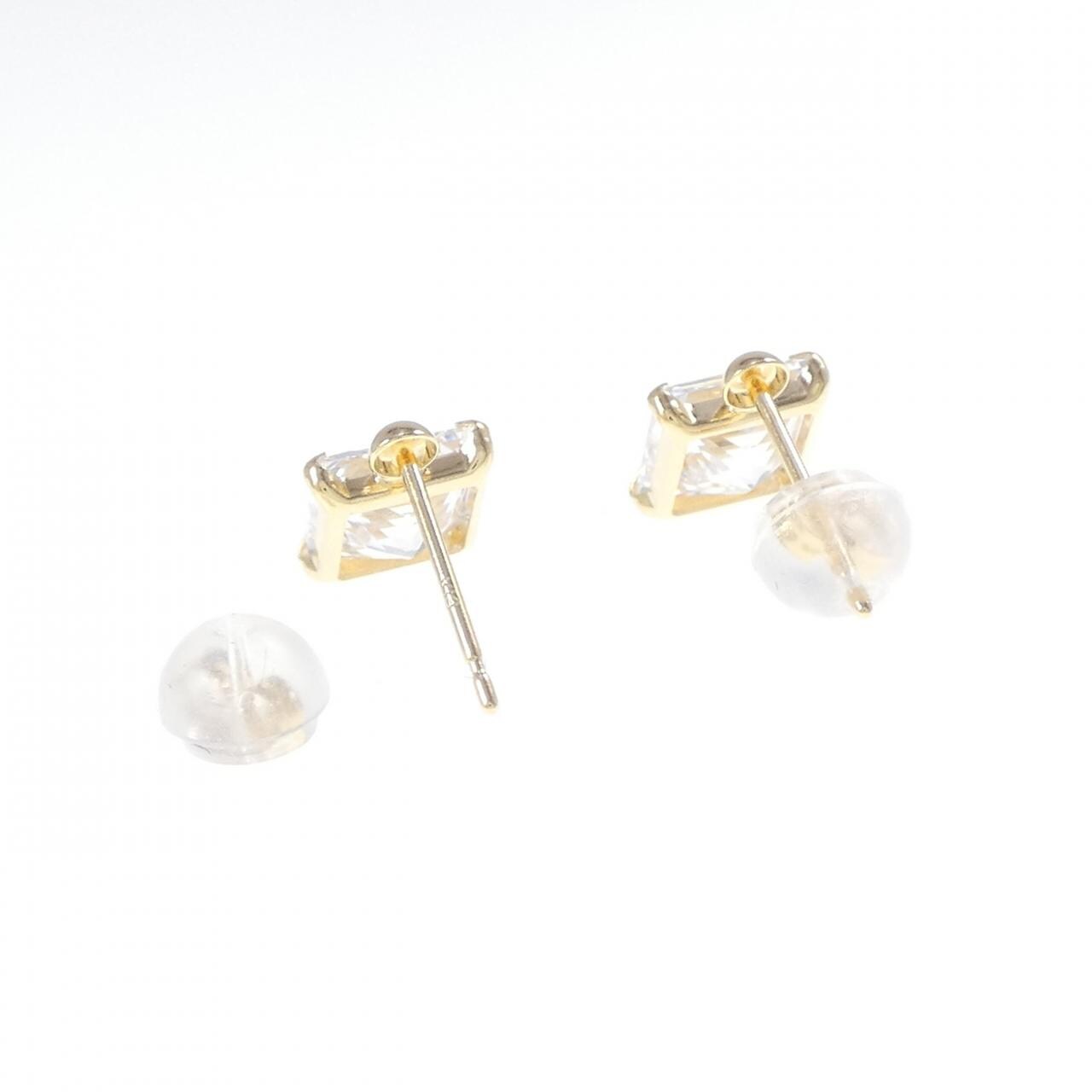 [新品] K18YG 立方体耳环