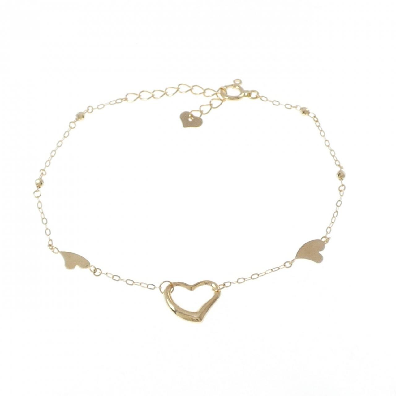 【新品】K18YG ハート ブレスレット