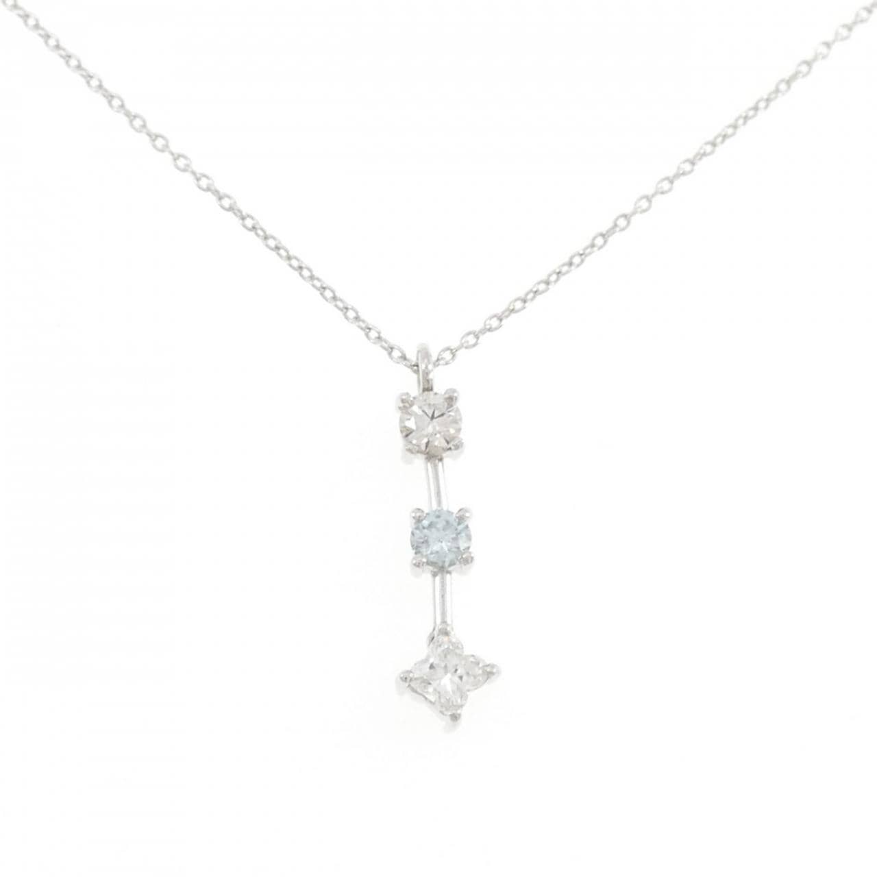 K18WG ダイヤモンド ネックレス 0.406CT