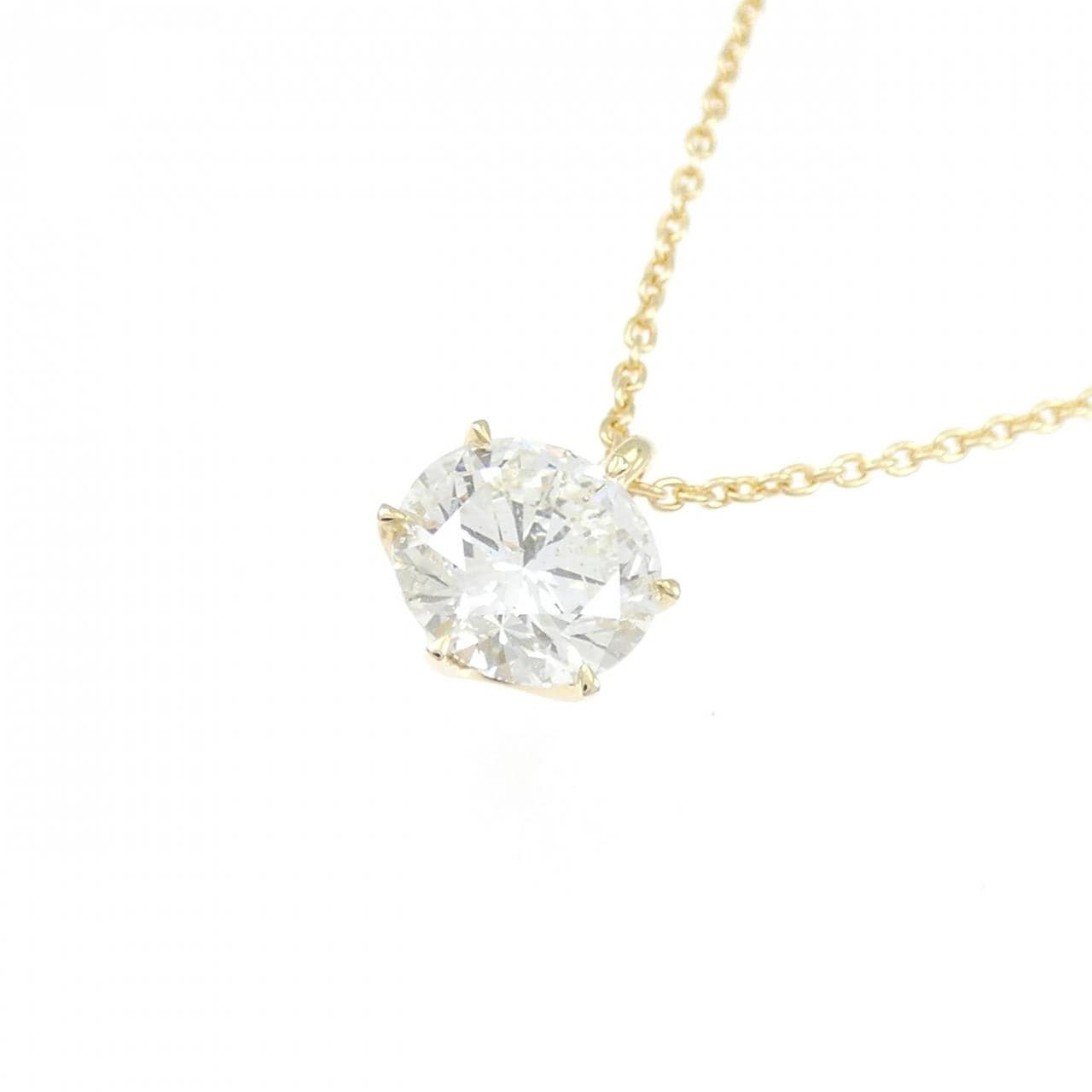【リメイク】K18YG ダイヤモンド ネックレス 1.100CT H SI2 VG