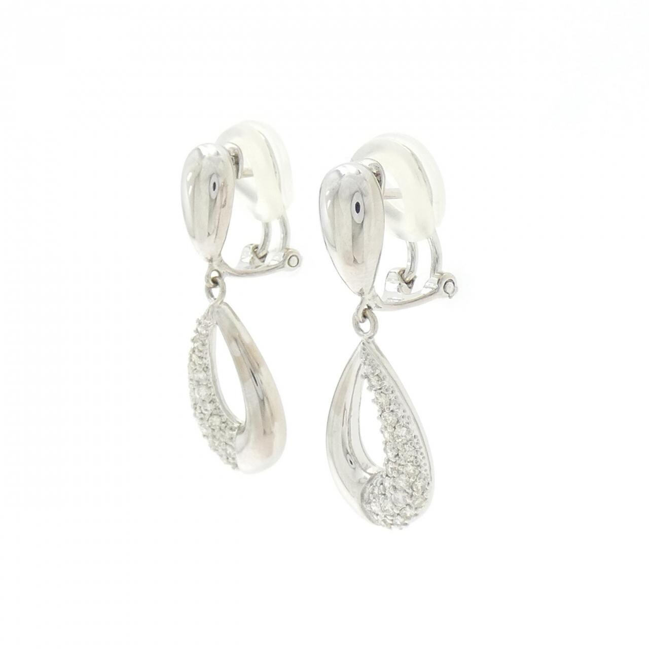 K18WG ダイヤモンド ピアス/イヤリング 0.40CT