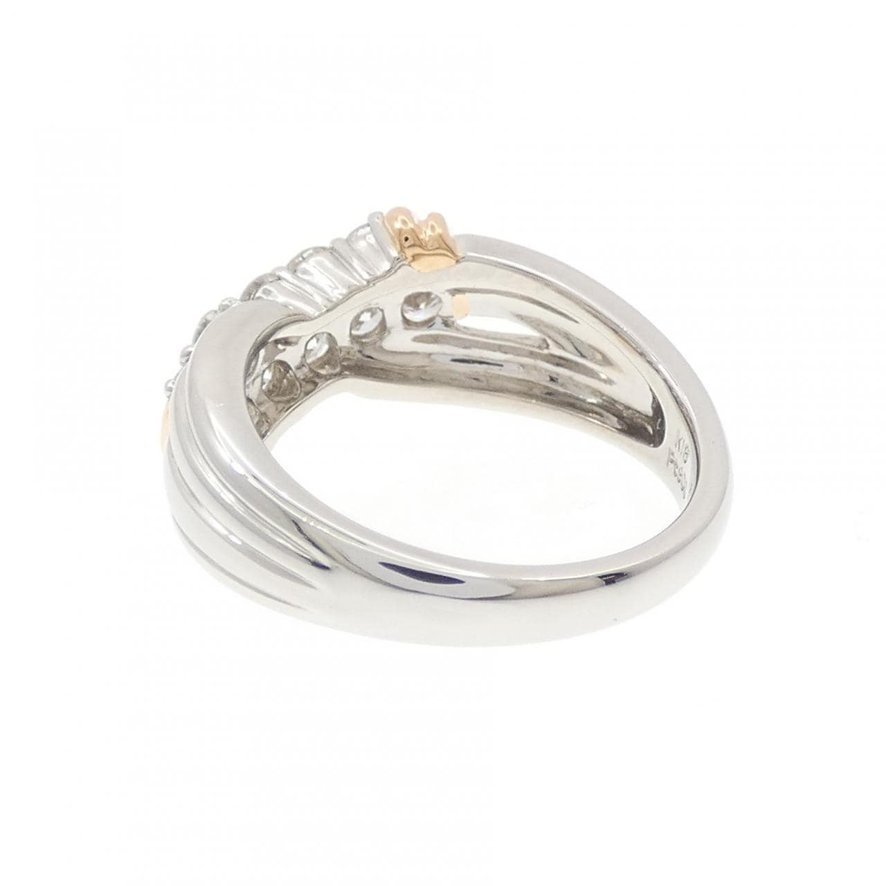 PT900/K18PG ダイヤモンド リング 0.80CT