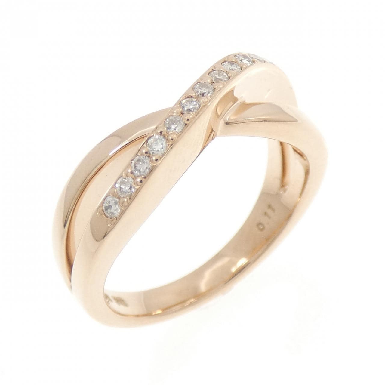 K18PG ダイヤモンド リング 0.11CT