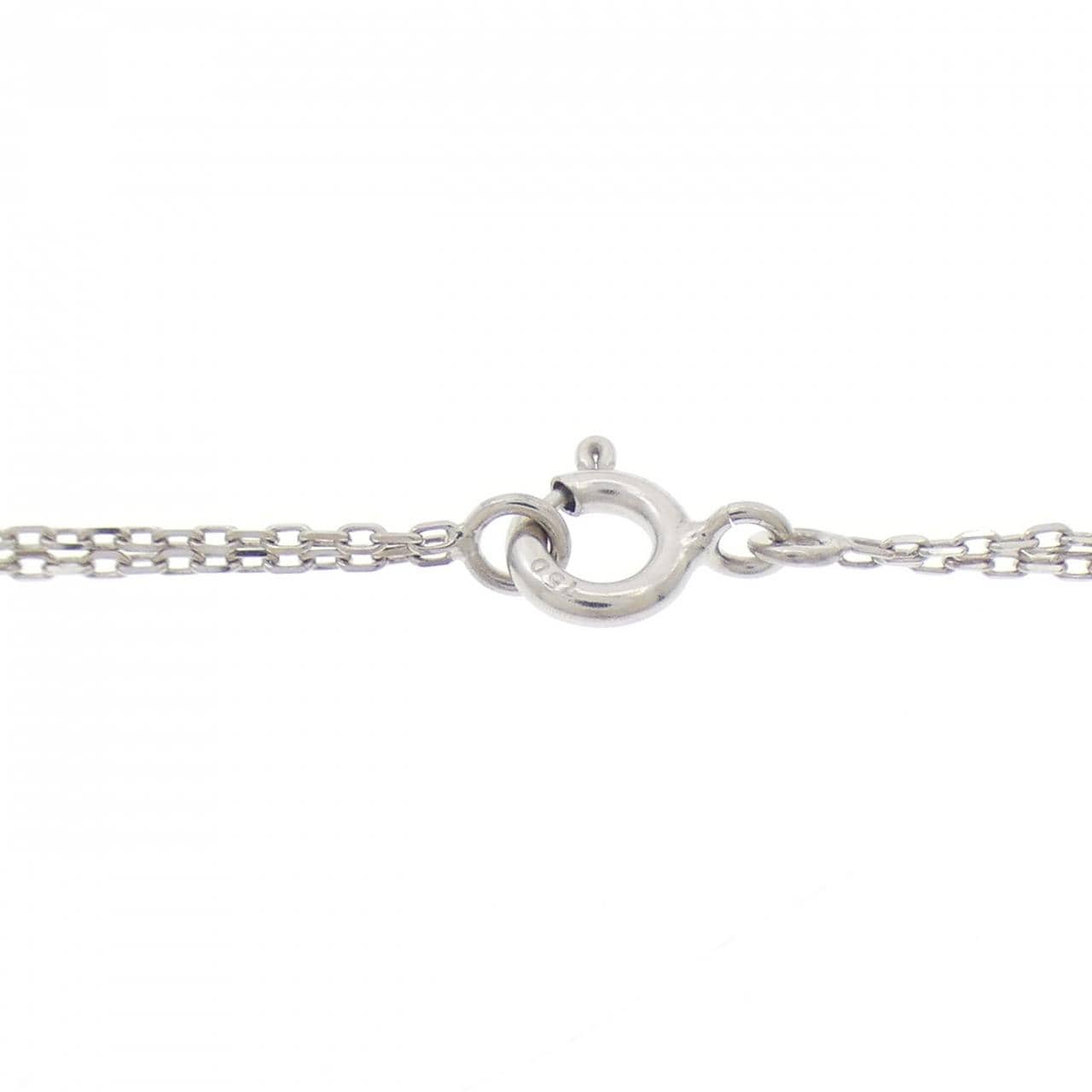 750WG ハート ダイヤモンド ネックレス