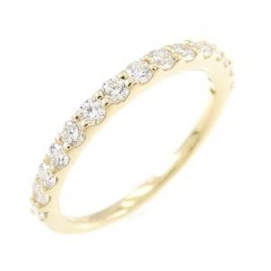 K18YG ハーフエタニティ ダイヤモンド リング 0.30CT
