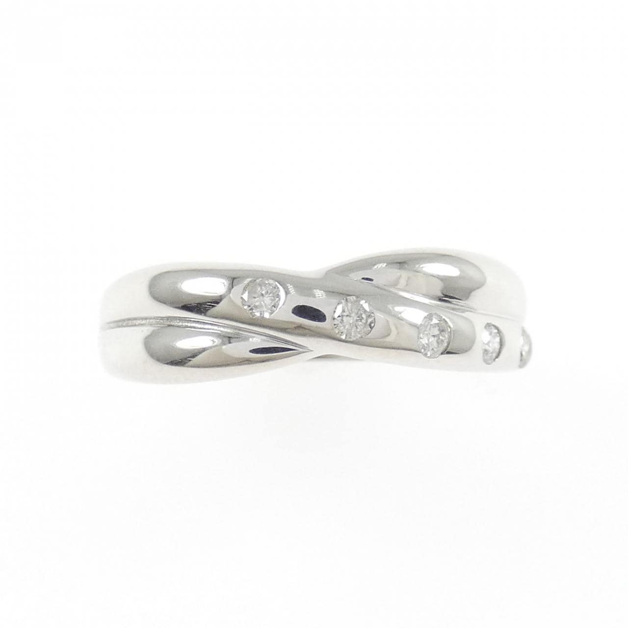 K18WG ダイヤモンド リング 0.10CT